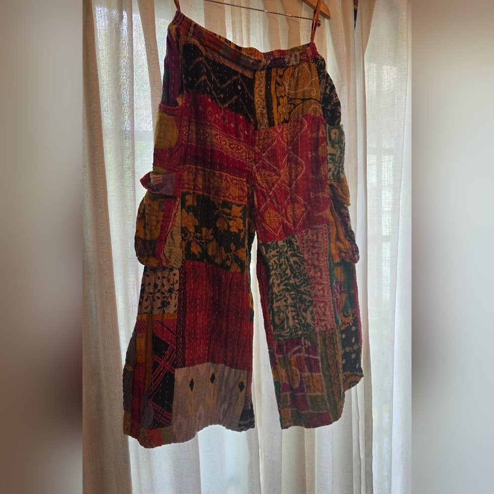 Earthbound Vibrant Patchwork Pants - image 2